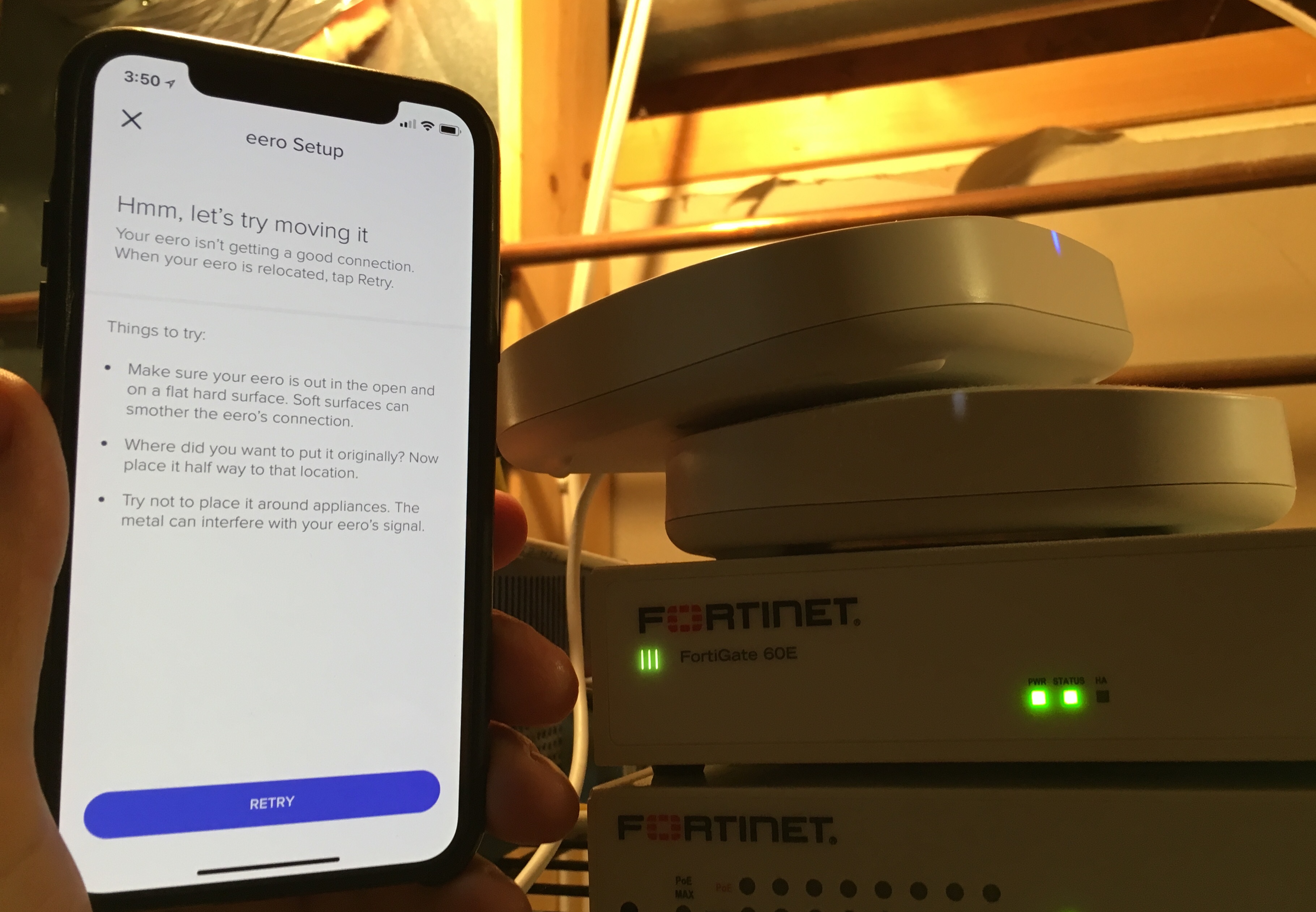"Hmm, let's try moving it" r/eero